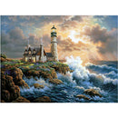 full drill diamond embroidery seaside lighthouse diamond painting Cross Stitc â„–[