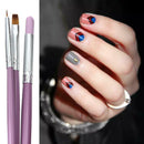 7x Acrylic Nail Art Pen Tips UV Builder Gel Painting Brush Manicure Set Hot UHD