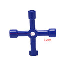 1pc Multifunction 4 Ways Universal Triangle Wrench Key Plumber Keys TriangleA^i