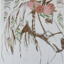beautiful horse head wall decoration art decals rooms nursery home decorM&O