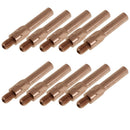 20pcs 45mm Weld Contact Nozzle Tip Holder MAG Shielded Welding 1.2mm+1.4mm