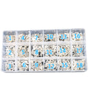 420 Piece Cold Pressed Non-Insulated Ring Terminal Fork Connector Crimp