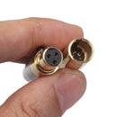 2pcs Mini 3 Pin XLR Male Female Connector Audio Plug Adapter for Microphone