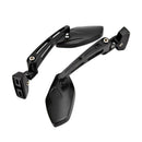 Black Motorcycle Rear View Mirror For Suzuki Gsxr 600 750 1000 Ostrich Sv65