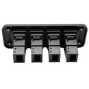 4 Gang 12V Car RV Marine Boat Rocker Toggle Switch Panel Blue LED Waterproo