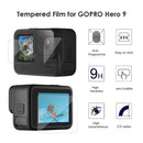 3x Tempered Glass Film Kit for GOPRO Hero 9 Front Rear Lens Screen Protectors