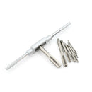 8Pcs Hand Screw Thread Metric Plug Tap M3-M12 With Adjustable Tap Wrench Tool OH