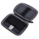Hard Sailcloth PU Carrying Case Bag for 2.5 inch External Hard Drive