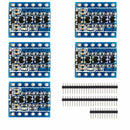 Module Bidirectional Logic Level Converter from 5V to 3.3V, 5 Units IIC I2C T9Q7