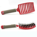 comb Hair Brush Curved Hairbrush for Thick Hair Red O5A4