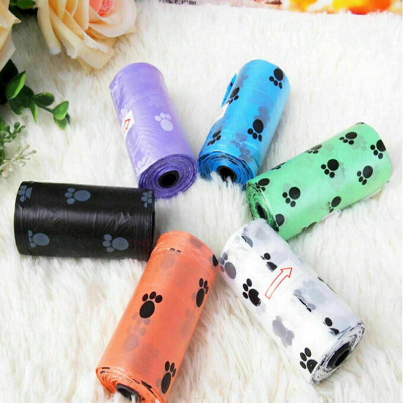 5 Rolls / 100 Pcs Pet Pooper Scooper Bag Dog Poop Waste Dec Pet K1H3 Toilet Y8Q2
