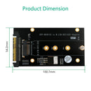 Add on Cards M.2 SSD to U2 Adapter NVME M.2 SSD U2 Card Key M with Black He