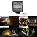 102W 4 inch LED Strobe Work Lamp Square Offroad Car SUV Driving Fog Light