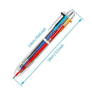 Multicolor Pen - 30 Pack 0.5Mm 6-In-1 Retractable Ballpoint Pens for Office