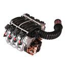 V8 6.2L Simulation Engine Cover Radiator Motor Fan For 1/10 Scale Trx4 Jeep