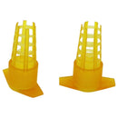 1X(30Pcs Beekeeping Tools Yellow Plastic Bee Queen Cage Protective Cover Be
