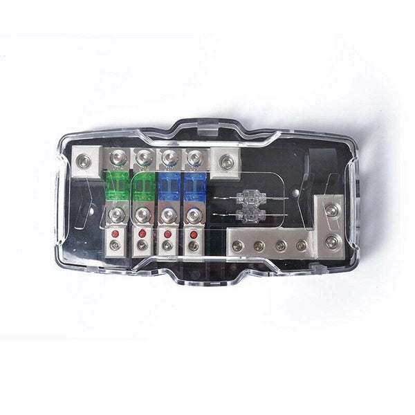 Multi-functional LED Car Audio Stereo ANL Fuse Holder Distribution 0/4ga 4  S2G6