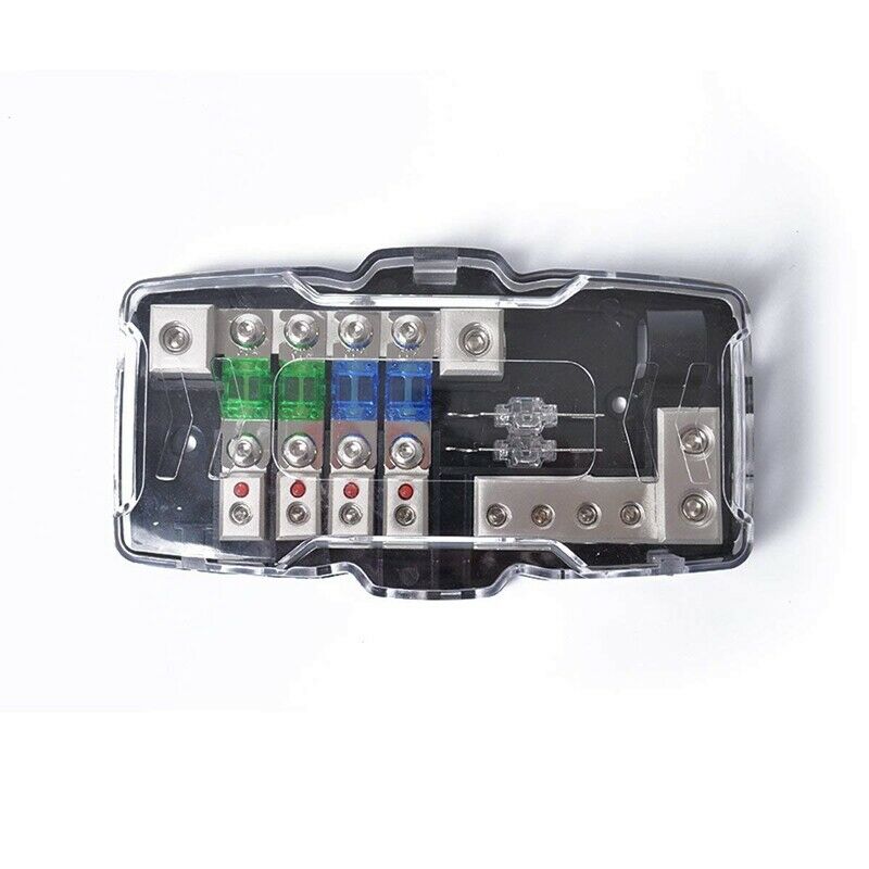 Multi-functional LED Car Audio Stereo ANL Fuse Holder Distribution 0/4ga 4  S2G6