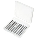 10Pcs Double Two Flute Straight Slot CNC Router Bits Wood MDF Milling 1/8" 17mm