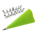 Reusable Piping Pastry Bag with & Nozzle Tips Cake Decor DIY Tools Set Green