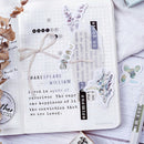 45PCS/box Plants Diary Paper Lable Sealing Stickers Crafts Scrapbooking Stick
