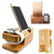 Bamboo Wood Charging Station Charger Dock Stand Holder For  Watch iPhone_3C