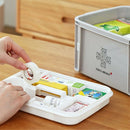 Medical Box First Aid Kit Organizer Plastic Storage Container Multi-Layer M