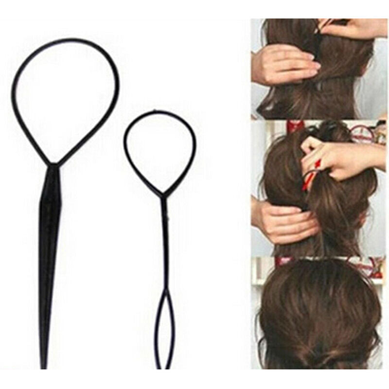 Hair Styling Accessory Magic Clip Maker Tools Pads Foam Sponge Bun Donut 3cX