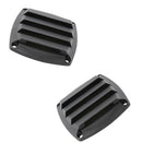 2Pcs Multi Purpose Plastic Louvered Vents Marine 3-1/4'' Tube Air Vent Black