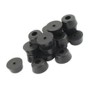 20Pcs Heathkit Radio Cabinet Case Feet Riser Black Rubber Bumpers