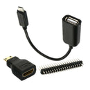 Mini-HDMI Male To HDMI Female Micro USB GPIO For