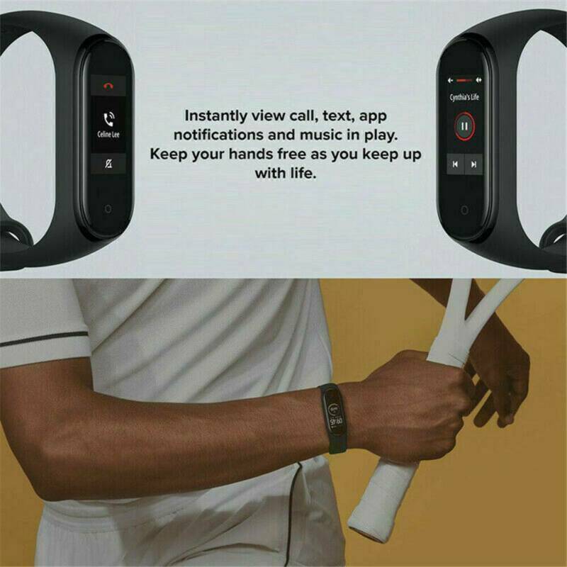 M4 Smart Watch Band,Heart Rate Blood Pressure Monitor Tracker Fitness Wristband