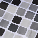 Black+white+gray Plaid Bathtub Bathroom Fabric Shower Curtain Waterproof Mi