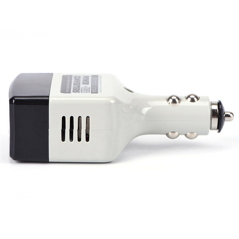 AutoCharger Adapter DC 12V To AC Converter 220V Mobile Charger Power With USB Gw