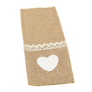 24pcs Jute Hessian Burlap Cutlery Holder Silverware Pockets rustic Wedding