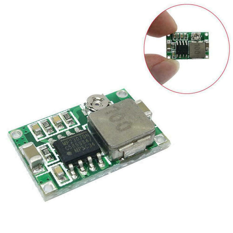 2pcs Mini360 3A DC Voltage Step Down Power Converter 3.3V Buck Module 5V 9V P3X4
