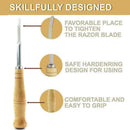 Bread Bakers Lame Slashing Tool Dough Making Cutter N Blades Wood 5 Z5S3