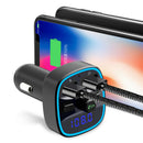 Bluetooth Adapter Car Kit FM Transmitters Audio Receiver Dual USB Port