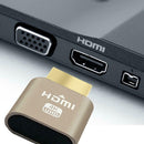Portable HDMI Male Virtual Display Adapter 4K Video Emulator Dummy Plug