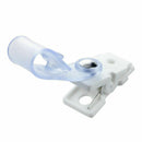 20 Pcs Plastic ID Card Name Tag Holder Badge Strap Clip White Clear G2G8