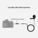 3.5mm Tie Clip Microphone Omnidirectional PC Phone Mini Wired Audio Mic