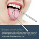 Stainless Steel Tongue Scraper Cleaner Fresh Breath Tool Coated Cleaning Z2C0
