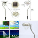 4 X Solar Powered Lawn Garden Bend Pole Diamond Stake Light Color Changing