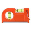 Mini Level Ruler with Magnet Base V Stripe Spirit Level Bubble Clamp Keychain