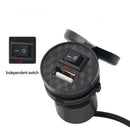 USB Motorcycle Mobile Phone Power Supply Charger Socket 12V Waterproof