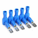 100pcs Male Female Spade Connectors Insulated Wire Cable Crimp Terminals Blue