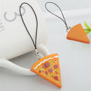 Pizza Pendant Keychain Keyring Best Friends Bag Jewelry Friendship Gift M&