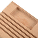 Hardwood Quilting Patchwork Ruler Rack with Spool Holder and Space to Store R9E8