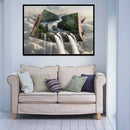 5D DIY Full Drill Diamond Painting Mountain River Cross Stitch Home Decor