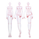 Fashion Ruler Fashion Line Drawing Human Dynamic Template for Cloth Renderin Nw
